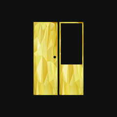 wooden cupboard, vector logo furniture