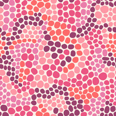 Seamless vector pattern with  bright pebbles.