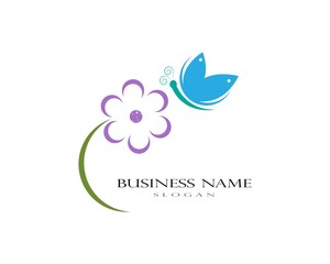 Beauty Butterfly Logo Template Vector icon design