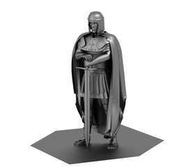 3D rendering, warrior character, illustration