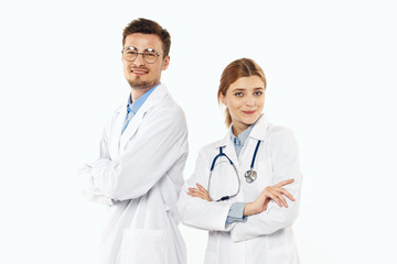 Fototapeta premium portrait of two doctors