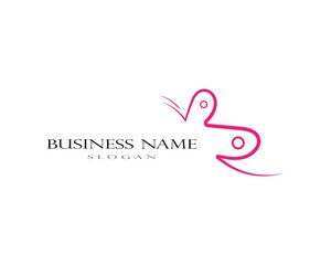 Obraz premium Beauty Butterfly Logo Template Vector icon design