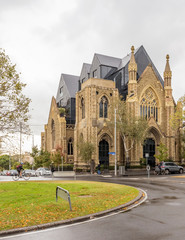 Beautiful church at the intersection of Powlett and Hotham Street in East Melbourne, Australia
