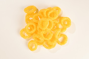 Snack rings isolated on white background