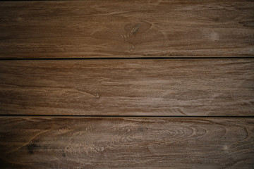 Naklejka premium Dark Brown gray vitage wood horizontal texture natural tree background