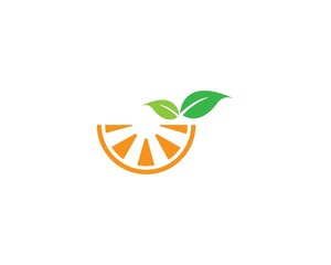 Orange logo design. Vector illustration