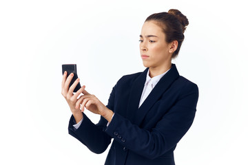 woman with mobile phone