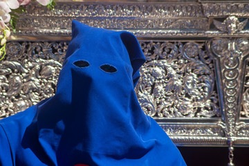 penitentes de la semana santa de Sevilla, España	