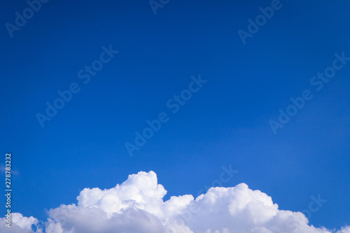Beautiful Abstract Cloud And Clear Blue Sky Landscape Nature