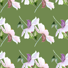 Summer flowers, seamless pattern - 278783438