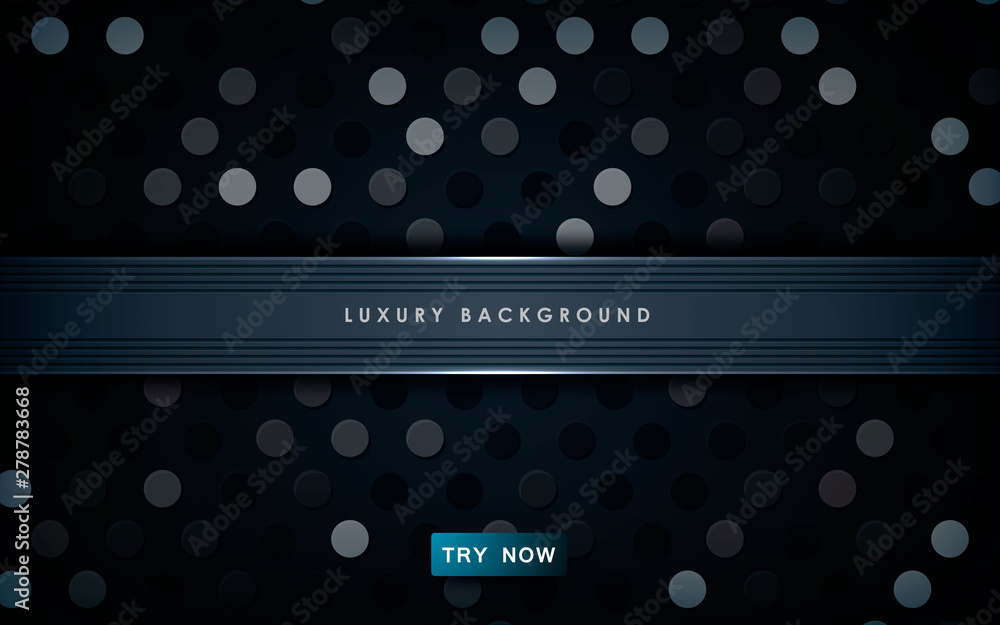 Poster black overlap background vector. realistic overlap layer on pattern background. vector illustration.
