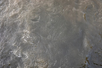 water flowing on a surface