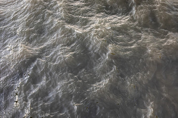 water flowing on a surface