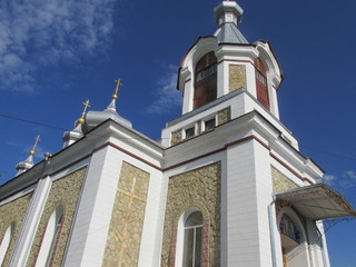 Rural Church against the Sky in Moldova