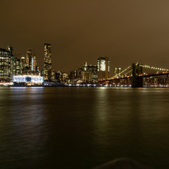 New york skyline at night