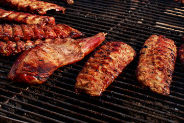 Ribs on the grill