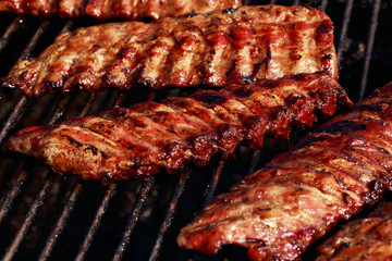 Ribs on the grill