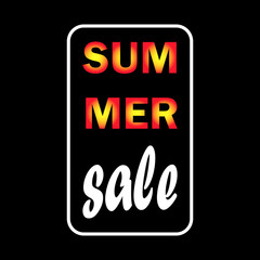Summer Sale template for banners, labels, prints, web, posters and other uses