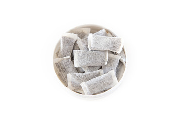 A box of Swedish snus on white background, Isolated.