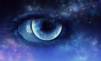 Abstract high tech eye concept