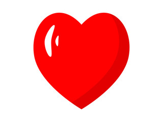 EPS 10 vector. A heart isolated on white background.