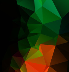 Vector Abstract geometric darkness black shape polygonal style