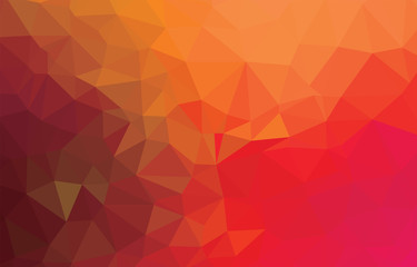 Abstract multicolor orange son background. Vector polygonal design illustrator