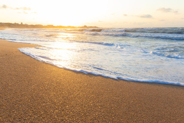 Storm on the Caspian Sea coast near Baku