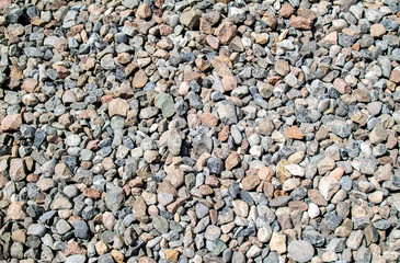 Stone building rubble as an abstract background