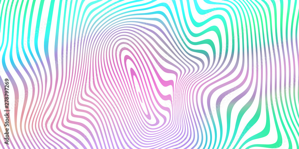 Leinwandbilder abstract fluid color blend background, holographic iridescent stripes pattern. vector trend liquid c