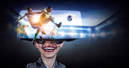 Virtual reality experience. Technologies of the future.