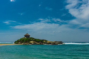 Naklejka premium A beautiful view from Tayrona National Park, Santa Marta, Colombia