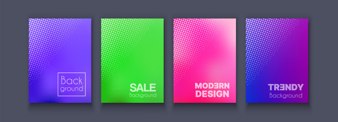 Brochure banner set collection flyer of abstract