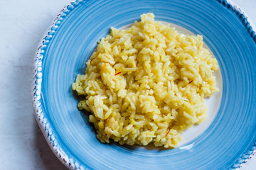Italian Risotto with Saffron / Alla Milanese Style.