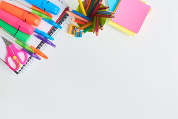 School supplies frame