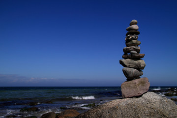 Steine am Meer