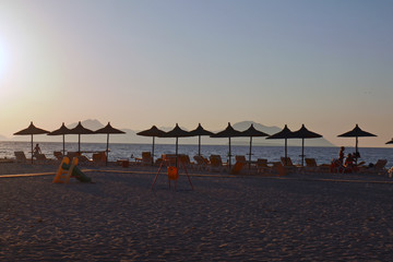 umbrellas on the beach