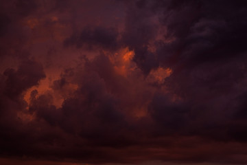 the sky in the sunset light,shot on a summer evening