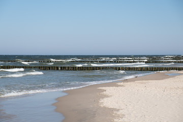 The view of the beach of Zempin