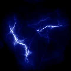 Lightning Thunderbolt template for design. Electric discharge in the sky