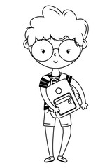 Teenager boy cartoon design vector illustrator