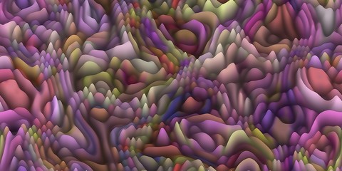 Smooth waxy spikes like melted wax or coral or organic surfac