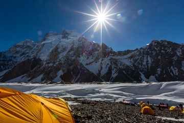 K2 bergtop, op een na hoogste berg ter wereld, K2 trektocht, Pakistan, Azië