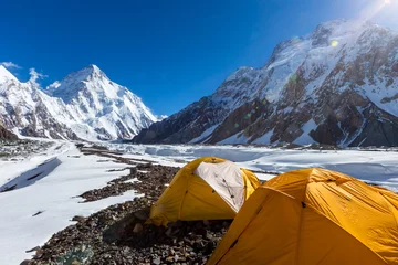 No drill roller blinds K2 K2 mountain peak, second highest mountain in the world, K2 trek, Pakistan, Asia
