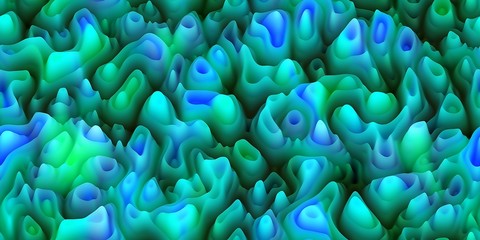 Smooth waxy spikes like melted wax or coral or organic surfac