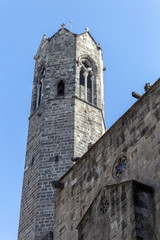 Fototapeta na wymiar King Martin's Watchtower in Barcelona