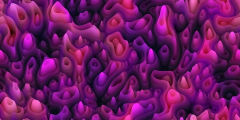 Fototapeta premium Smooth waxy spikes like melted wax or coral or organic surfac
