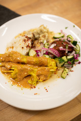Thai Chicken Satay with Peanut Sauce