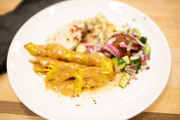 Thai Chicken Satay with Peanut Sauce