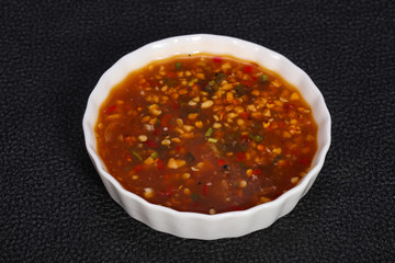 Thai style spicy chilli sauce